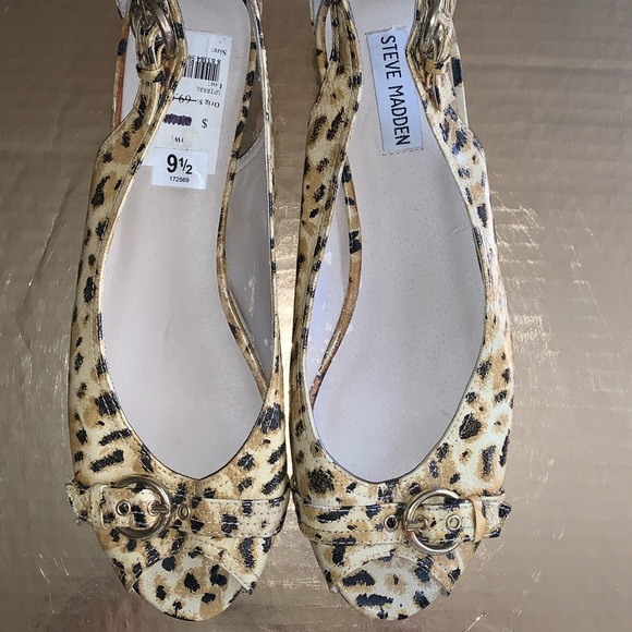 STEVE MADDEN - 100% Leather Peep Toe Shoe - Picture 3 of 10